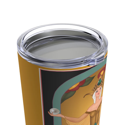June & Pearl, Alexandrite (from the Gem Series) by Sofia Chiostri Tumbler 20oz
