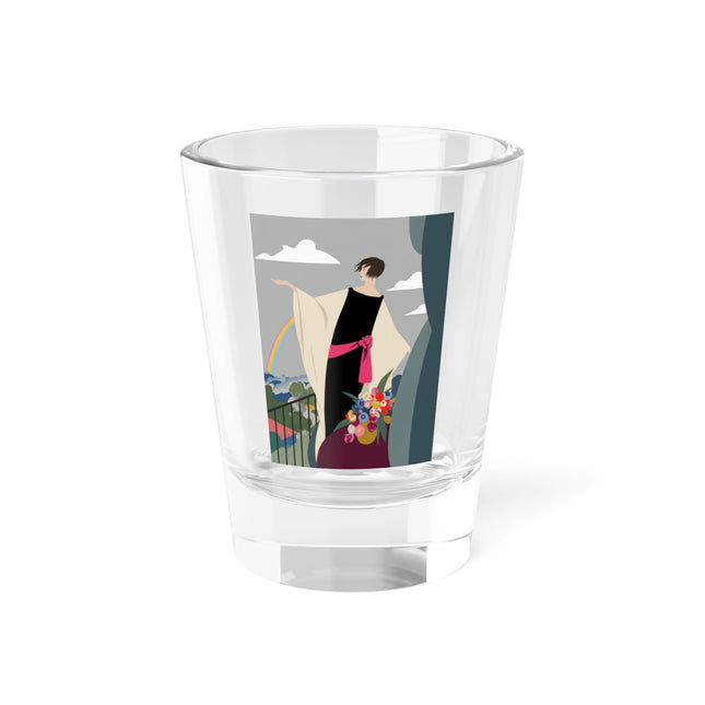 Rainbow Reverie Shot Glass – Elegant Renewal & Serene Beauty
