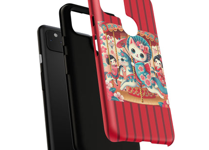 Geisha Kitten's Enchanted Carousel Phone Cases