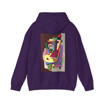 The Piano Lesson by Georges Valmier Heavy Blend™ Hooded Sweatshirt