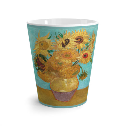 Vase with Twelve Sunflowers by Vincent van Gogh Latte Mug