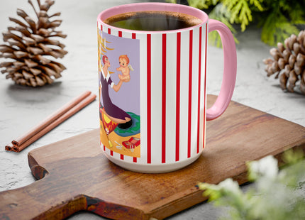 Art Deco Christmas Colorful Mugs (11oz, 15oz)