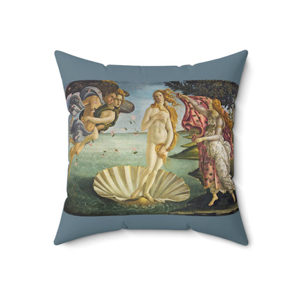 Birth of Venus by Sandro Botticelli Spun Polyester Square Pillow