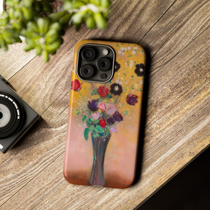 Vase of Flowers by Odilon Redon Phone Cases