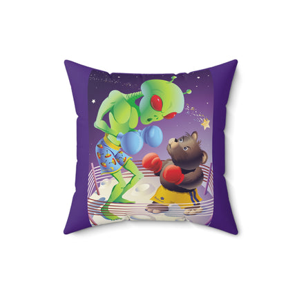 Cosmic Clash Spun Polyester Square Pillow