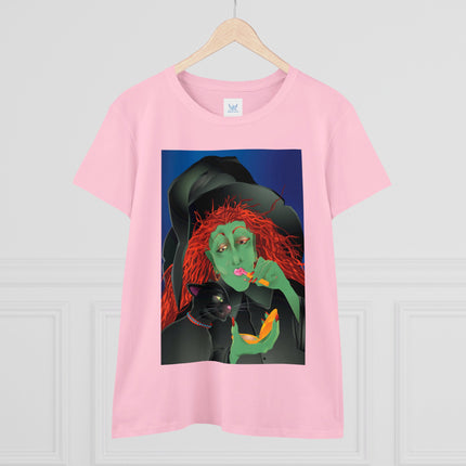 Mirror, Mirror A Witch's Touch Women's Midweight Cotton Tee
