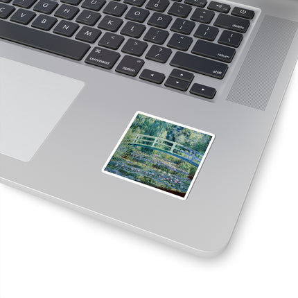 Water Lilies and Japanese Bridge by Claude Monet Kiss-Cut Stickers (4 Sizes)