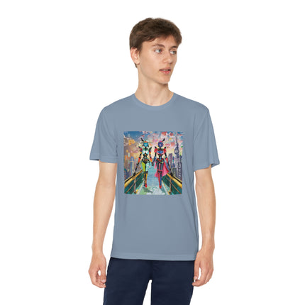 Cyber Punk Robot Models Youth Competitor Tee