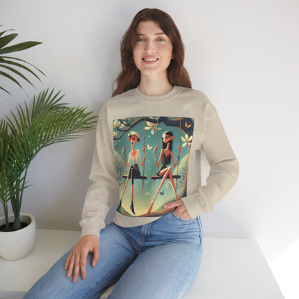 Whispers on the Spring Swing Heavy Blend™ Crewneck Sweatshirt