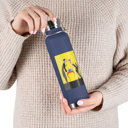 A Moment of Elegance: A Passionate Embrace Amidst Golden Splendor Copper Vacuum Insulated Bottle, 22oz