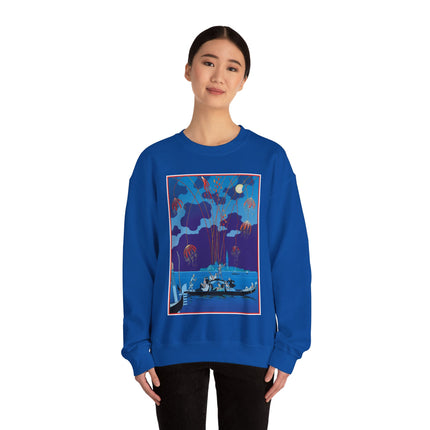 Fireworks in Venice by George Barbier Heavy Blend™ Crewneck Sweatshirt