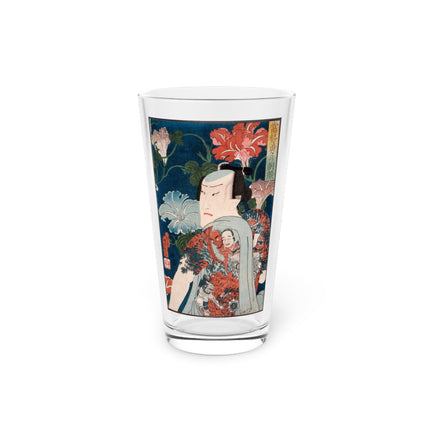 Modern Gallants with Morning Glories by Tsukioka Yoshitoshi Glass, 16oz