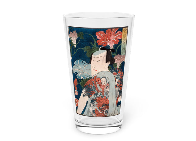 Modern Gallants with Morning Glories by Tsukioka Yoshitoshi Glass, 16oz