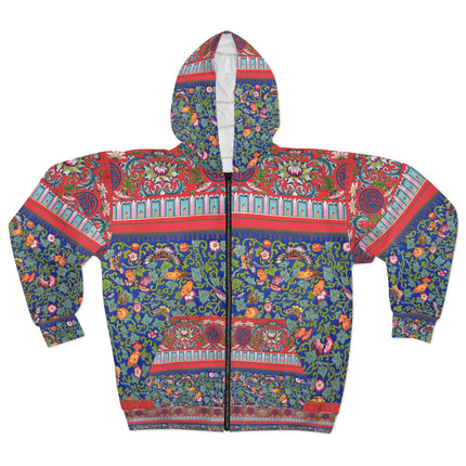 Chinese Ornament by Owen Jones Zip Hoodie (AOP)