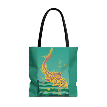 Golden Serenity Tote Bag (AOP)
