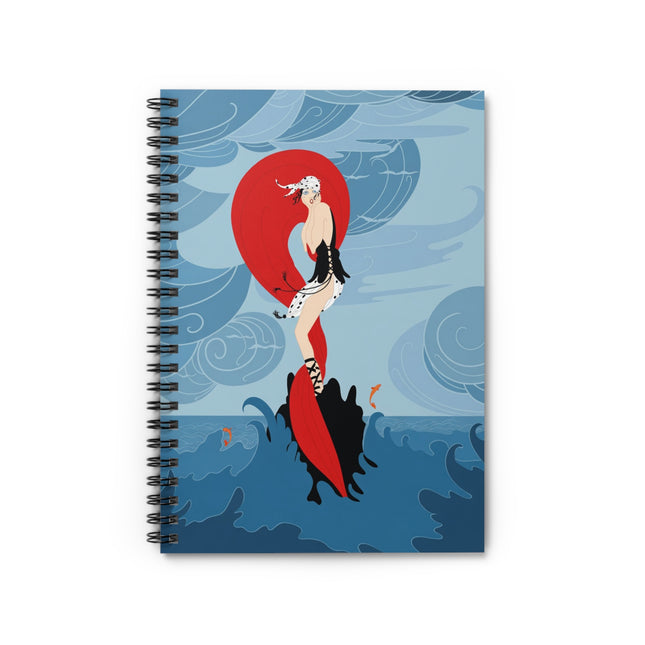 Siren of the Waves Spiral Notebook – Dramatic Sea Energy & Bold Elegance