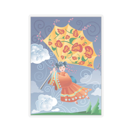 Flight of Blossoms Kiss-Cut Stickers (4 Sizes)