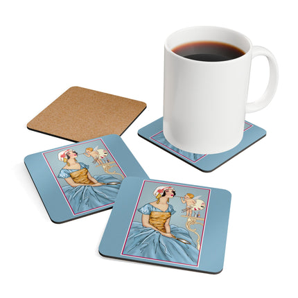 The Enchanting Painter Corkwood Coaster Set