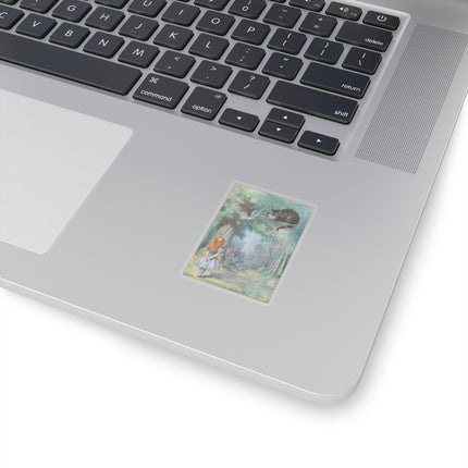 “I growl when I’m pleased, and wag my tail when I’m angry” by Sir John Tenniel Kiss-Cut Stickers (4 Sizes)