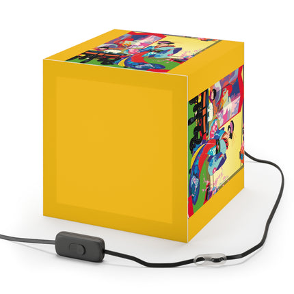A Timeless Journey by Umberto Brunelleschi Light Cube Lamp