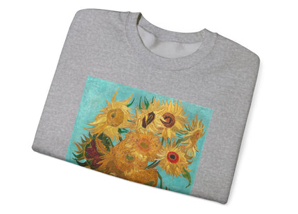 Vase with Twelve Sunflowers by Vincent Van Gogh Heavy Blend™ Crewneck Sweatshirt