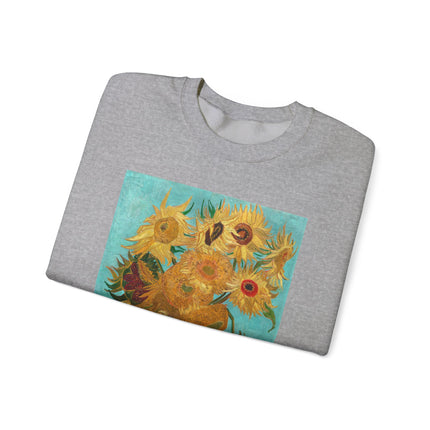 Vase with Twelve Sunflowers by Vincent Van Gogh Heavy Blend™ Crewneck Sweatshirt