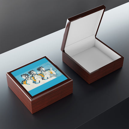 Reproduction of Ladies in Blue by Emile Gilliéron Jewelry Box