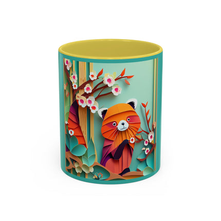 A Playful Red Panda Colorful Mugs (11oz, 15oz)
