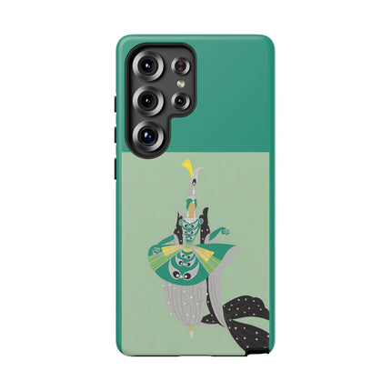 Peacock Dancer Phone Case – Opulent Glamour & Theatrical Elegance
