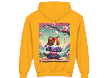 Samurai Kitten Youth Heavy Blend Hooded Sweatshirt