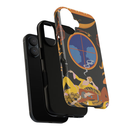 Art Deco Lounge Phone Case – Opulent Smoke & Timeless Glamour