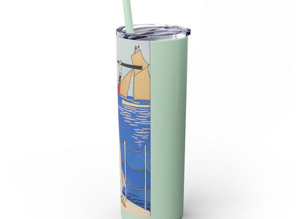 Costume de Yacht by George Barbier Skinny Tumbler with Straw, 20oz