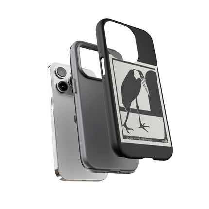 A Lame Marabou by Samuel Jessurun de Mesquita Phone Cases