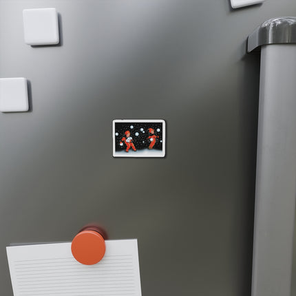 Festive Snowball Kiss-Cut Die-Cut Magnets (5 Sizes)