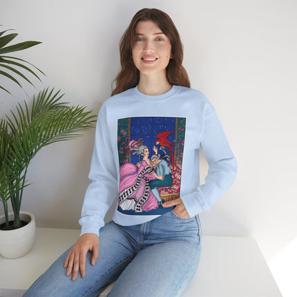 The Jealous Parrot by George Barbier Heavy Blend™ Crewneck Sweatshirt