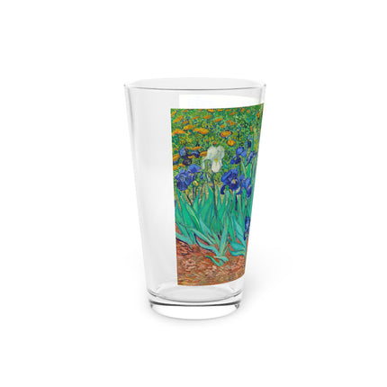 Irises by Vincent Van Gogh Glass, 16oz