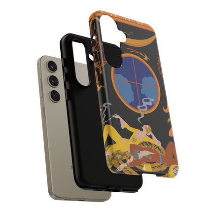 Art Deco Lounge Phone Case – Opulent Smoke & Timeless Glamour