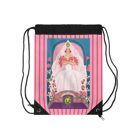 August & Peridot Zodiac Drawstring Bag