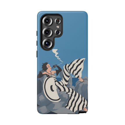 Art Deco Smoker Phone Case – Glamorous Lounging & Timeless Allure