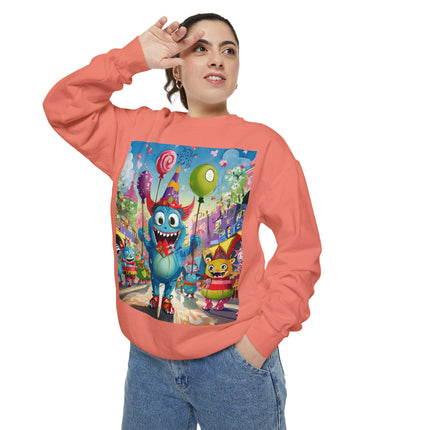 Monster Parade Madness Unisex Garment-Dyed Sweatshirt