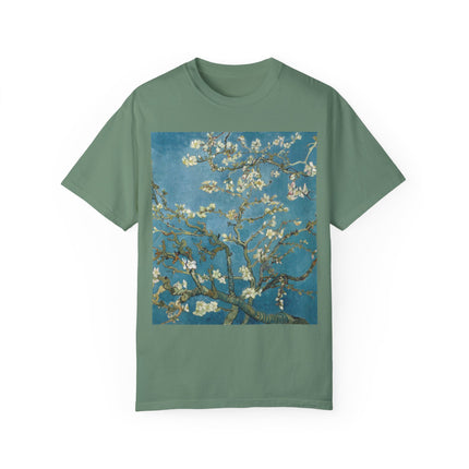 Almond Blossom by Vincent van Gogh Unisex Garment-Dyed T-shirt