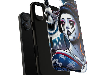 Geisha’s Black Ink Tears Phone Cases