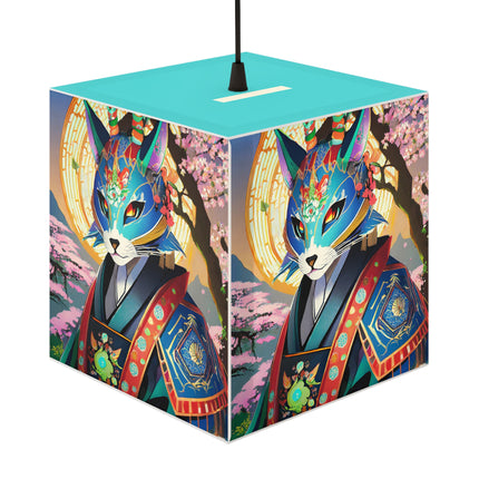 Cyberpunk Samurai Light Cube Lamp