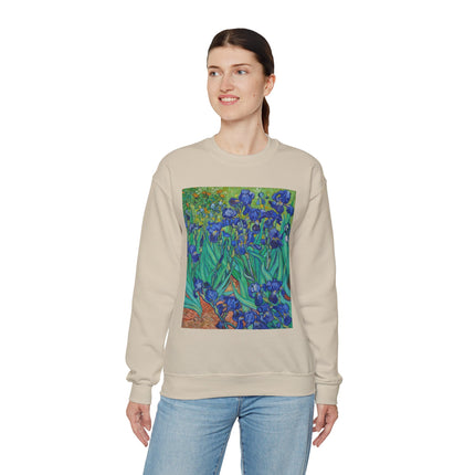 Irises by Vincent Van Gogh Heavy Blend™ Crewneck Sweatshirt