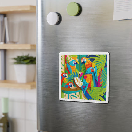 Colorful Macaws Die-Cut Magnets (5 Sizes)
