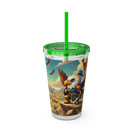 Watchful Guardian Sunsplash Tumbler with Straw, 16oz