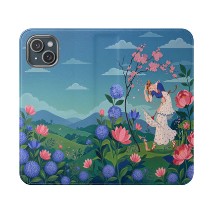 🌸🌿 The Garden Hide-And-Seek Flip Case – Art Deco Floral Whimsy