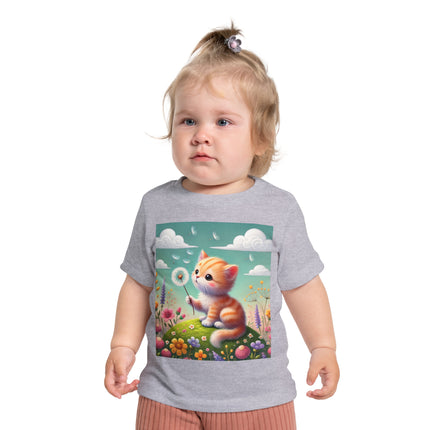 Kitten’s Whispers of Spring Baby T-Shirt – Gentle Breezes & Sweet Discoveries