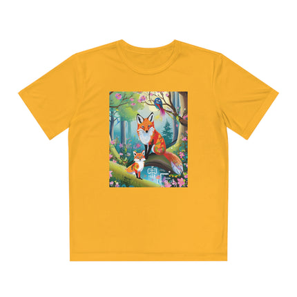 Mischievous Fox Youth Competitor Tee – Forest Fun & Whimsical Adventure