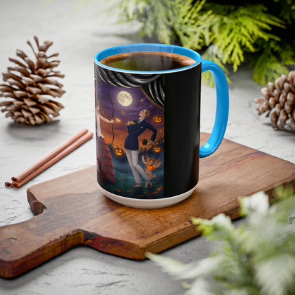 🏹🎃 Cupid's Arrow At Pumpkin Moon Manor Colorful Mug – Romantic Halloween Charm